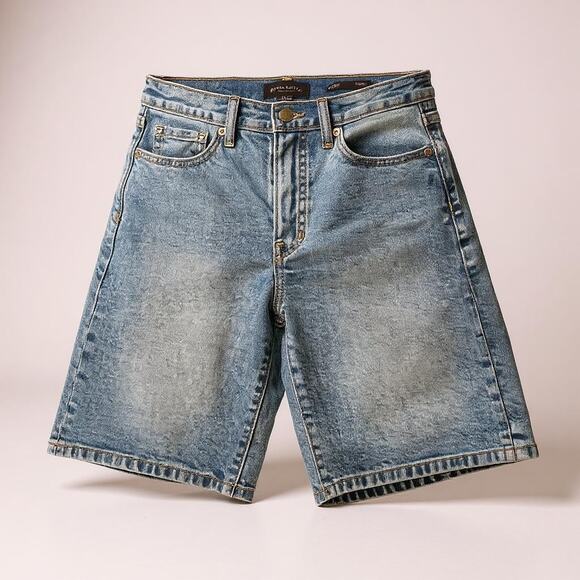 Banana Republic Women’s Hi Rise Wide Leg Denim Shorts 26P - Picture 1 of 5